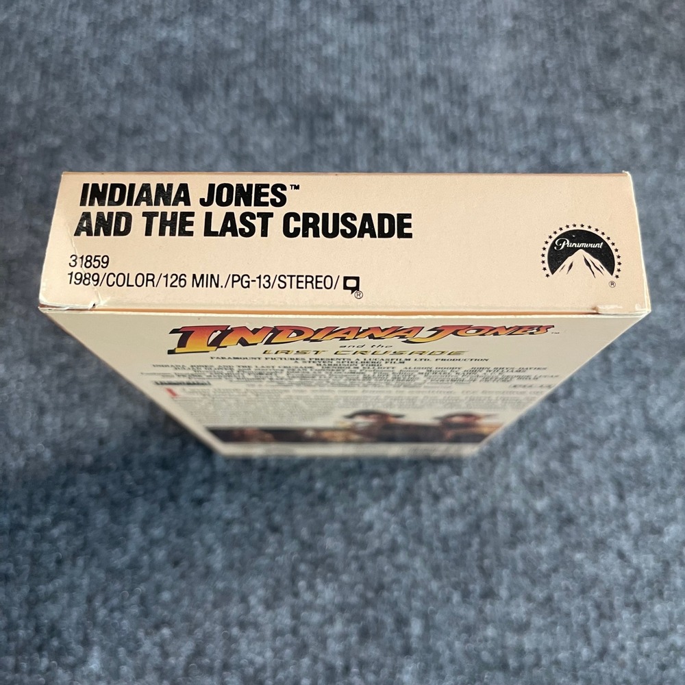 Indiana Jones and the Last Crusade VHS 1989 Paramount Harrison Ford 31859 - Picture 5 of 9